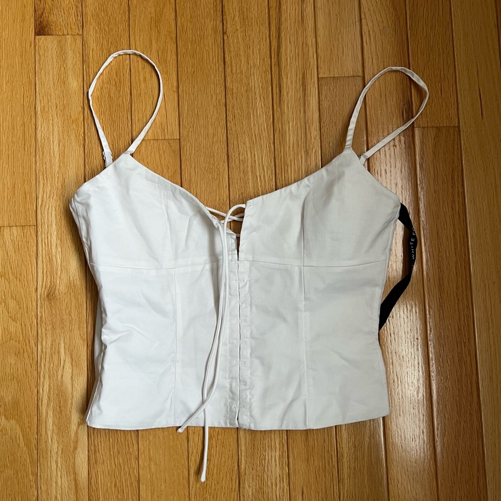 White Fox Corset Top